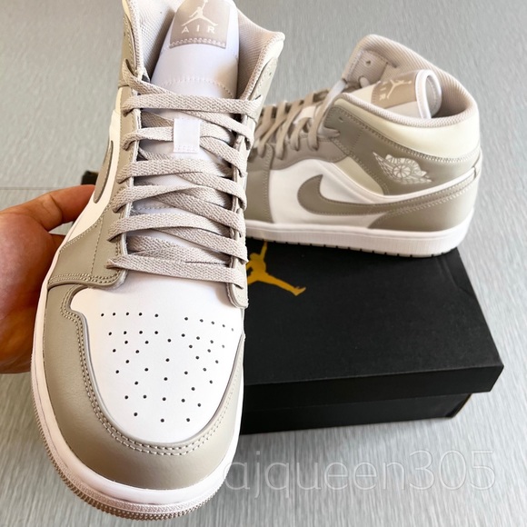 Air Jordan 1 Mid Men’s Linen - Picture 3 of 9